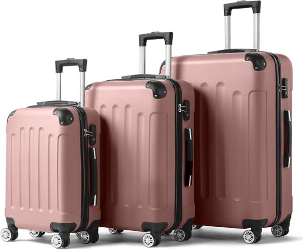 Luggage Set Travel Lightweight Suitcases with Rolling Wheels